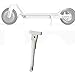 HUGEE Béquille De Scooter - Support de Repose Pieds,Béquille De Stationnement de Béquille Latérale,Adapté au Scooter Pliable De Scooter Électrique Xiaomi Mijia M365,Accessoires Scooter (Blanc)