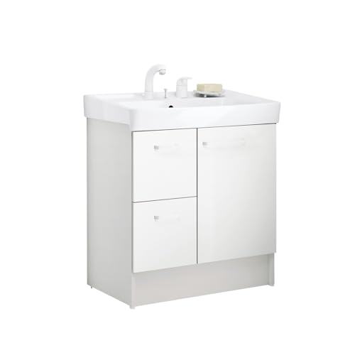 LIXIL(���N�V��) INAX ���ʉ��ϑ� D7�V���[�Y �V���O�����o�[�����V�����[���� ���o�^�C�v ����n�d�l ���ʊ�s���A�z���C�g �Ԍ�750mm D7H6-755SYN-W/VP1W
