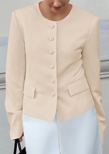 PRETTYGARDEN Women Blazers Business Casual Outfits 2025 Fall Fashion Long Sleeve Professional Office Work Suit Jacket Clothes2