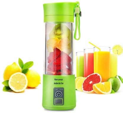 JE Juice Maker Machine for Fruits Portable Juicers for Fruits and Vegetables Electric Mixer Smoothie Blender Bottle, Assorted Color