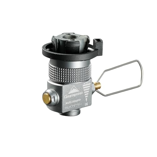CAMPINGMOON Butane to Isobutane Gas Canister Refill Adapter Screw Lindal Valve Camping Stove Adapte