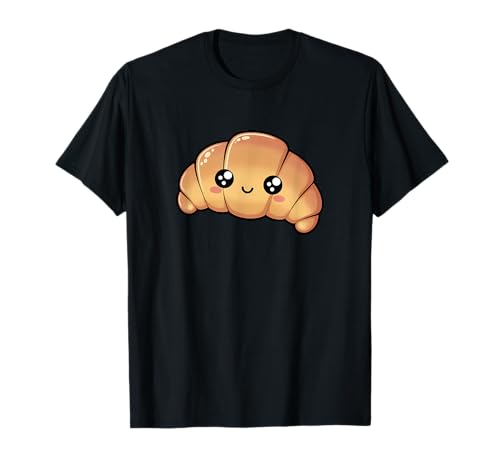 Croissant mignon Kawaii Food T-Shirt