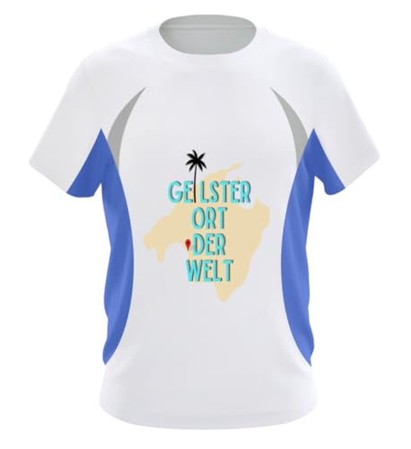 T-shirt de course à pied homme respirant coupe cintrée bleu roi 3XL