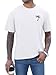 iudam Mens Short Sleeve T-Shirt Graphic Loose Fit Tee Crew Neck Palm Tree Summer Shirts (White,L)