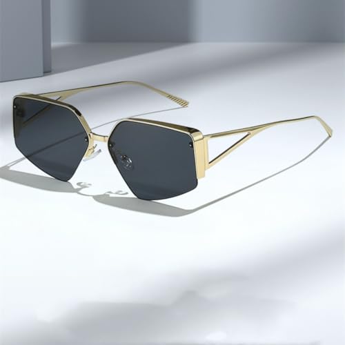 Lunettes de soleil rétro en métal avec protection UV400 - 2