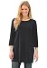 Women's Plus Size Perfect Knit Tunic Shirt In Pure Cotton With Scoop Neck, 3/4