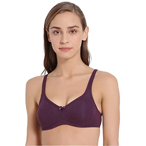 Image of Jockey 1250 Women Wirefree Non Padded Super Combed Cotton Elastane Stretch Full Coverage Everyday Bra with Contoured Shaper Panel and Adjustable Straps
