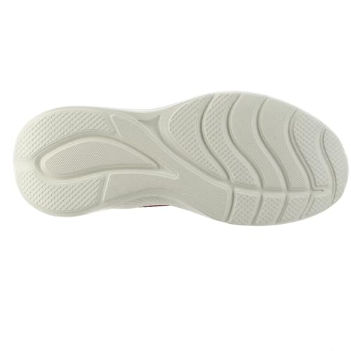 Skechers BOBS Women's Bobs Squad Chaos Sneaker, Red, 6.5 M