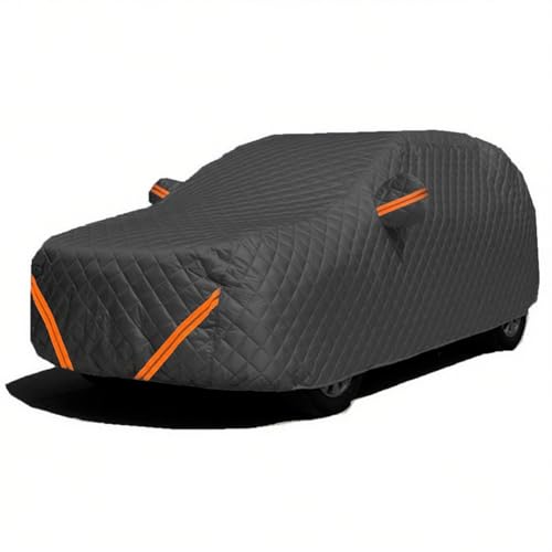 Telo Copriauto Antigrandine Per OMODA 9 1.5T SHS 2025 Coperture Antigrandine Protezione Antipolvere Impermeabile E Traspirante Protezione Da Neve, Pioggia, Sole E Raggi UV(Black-2)