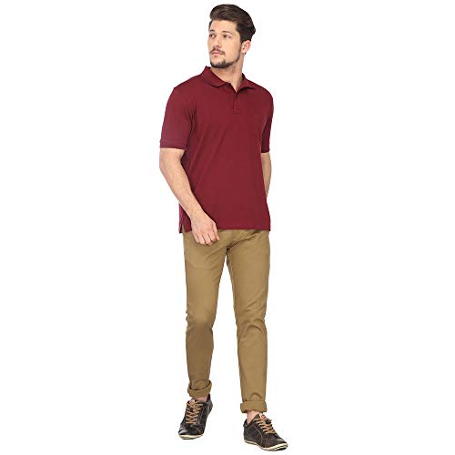 Image of Color Plus Mens Solid Polo T-Shirt