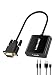 Produktbild Lemorele VGA Adapter auf HDMI mit Audio, 1080p 60Hz HDMI Buchse auf VGA Stecker Konverter, USB Ladekabel Anschluss Computer Laptop PC zu HDTV Monitor Projektor-Schwarz