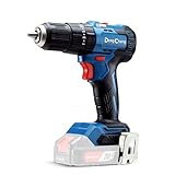 Dong Cheng Taladro Percutor a Bateria 20V 50Nm, taladro percutor sin escobillas, 20+3 niveles de par, para taladrar, atornillar y perforación percusiva, portabrocas de 13 mm, sin batería y cargador