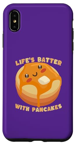 Life's Batter with Pancakes Funny Breakfast ���[���A �X�}�z�P�[�X iPhone XS Max �p