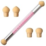❤ 【Herramientas para uñas】Este pinceles de doble cabeza para uñas es adecuado para uñas de gel y acrílicas, etc. Es adecuado para el diseño de uñas en el hogar y salones profesionales. Es un regalo ideal para los amantes de las uñas.