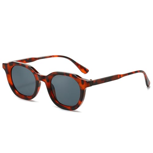 Lunettes de soleil carrées vintage pour femmes avec verres roses ovales UV400