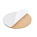 Juvale Cork Coaster Backing Sheets - Scratch-Resistant Surface Protection with Cork Pads - Custom DIY Craft Projects - Circle Craft Sheets for Versatile Designs - Pack of 50, 3.5 in Round Brown
