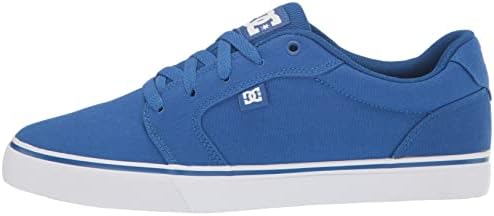 DC Men's Anvil TX Casual Skate Shoe, Blue/White, 7 | Image 7