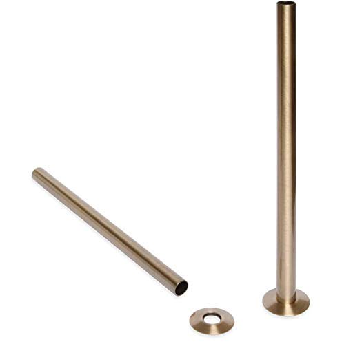 Foundry Antiqued Brass Castrads 300Mm Pipe Covers/Shrouds/Sleeves & Base Plates (Antiqued Brass)