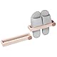 Faltbarer Wand-Schuhhalter – platzsparender Organizer für Badezimmer, Schrank, Wohnzimmer, Flur und Schlafzimmer, Schuhregal mit Taschen, selbstklebende Hängeaufbewahrung für Schuhe (Beige)