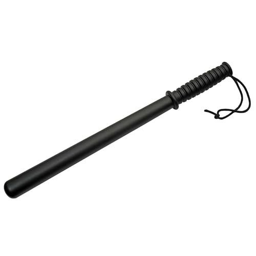 SZCO Supplies 21-Inch Heavy-Duty Tire Thumper – Black Polypropylene Baton with Ribbed Handle and Wrist Lanyard – Truck Tire Pressure Checker, Glass Breaker, Self-Defense, and Utility Tool