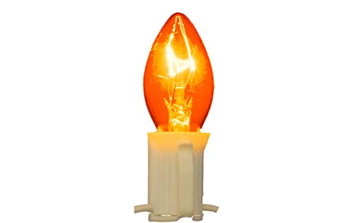 Set de 25 Luces C9 Naranja para Exterior 25FT Cordón miniatura 6