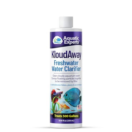 KloudAway Freshwater Aquarium Water Clarifier - Clears Cloudy Water, Water Clarifier for Fish Tank, Made in USA, Aquatic Experts (250 ml)