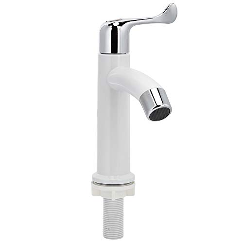 Brushed Bathroom Faucet Bathroom Sink Faucet Single Hole Single Handle Bathroom Faucet Matte White Vanity Faucet