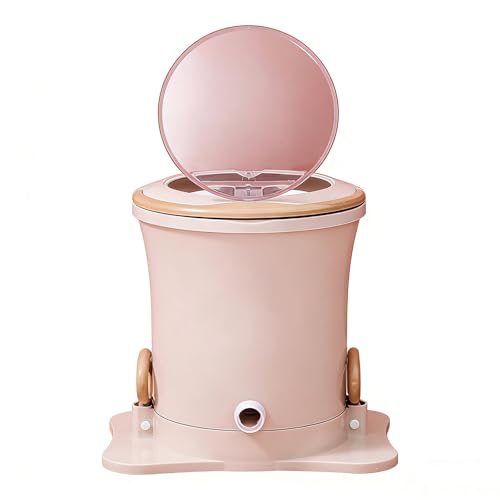 Secadora de Ropa Manual 8L Mini Secadora de Ropa no Eléctrica Secadora de Ropa Portátil con Tubo de Drenaje Deshidratación Rápida para Apartamento Dormitorio Camping(Natural)