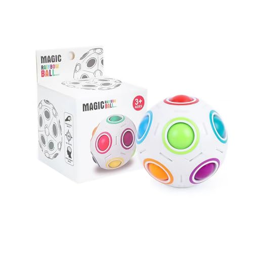 Cubo Rubik, Spinner, Juego de Habilidad, Emocionante Juego de Rompecabezas para Unisex Adultos, Acroíris Pequeño - Juguete Educativo, Desarrollo Mental, Cumpleaños y Ocasiones Especiales