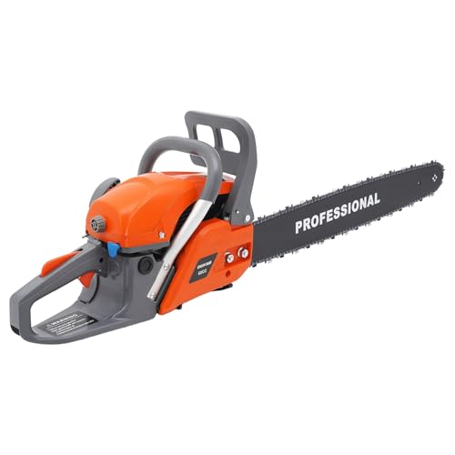 62cc Gas Chainsaws, 22 Inch Gas Powered Chain Saw,2.8KW