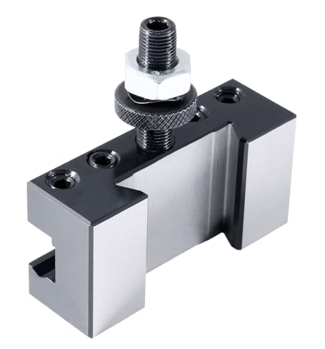 Image of Accusize Industrial Tools Style Axa Boring, Turning and Facing Quick Change Tool Post Holder for 1 /2'' Turning Tools, Style 2, 0250-0102