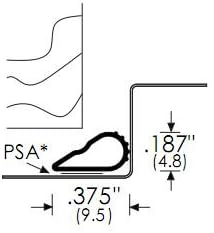 Miniatura 3 de Trademark Soundproofing Junta de goma de silicona I sello insonorizado  Sello de puerta burlete  Tira de sello de puerta eficaz para marco de puerta