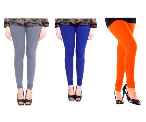 Solid chudidaar Leggings Pack of 3 for Women_2047TW_S_2_BAZ Multicolour-image-3