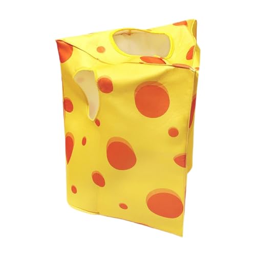 Vaveren Party Costume Play Clothing Realistic Print Fancy Dress for Theme Party Children M Yellow and Orange