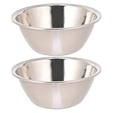 Mikinona Tazón de Acero Inoxidable 304 Engrosado de 12 CM para Cambio de Vendajes Cuenco Antiyodo Reutilizable para Bolas de Algodón y Esponjas Set de 2 Piezas para Uso Médico