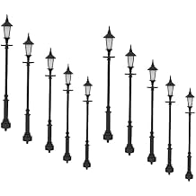 1/72 10PCS Plastic Single-Head Street Lamp Outdoor Decoration Model Kit