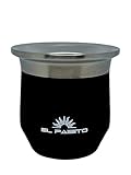 EL PAISITO - Mate Argentino Uruguayo Tipo Camionero Acero inox Negro