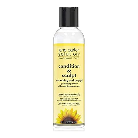 JANE CARTER SOLUTION Condition & Sculpt Smoothing Curl Prep Gel (8oz) - Soft Hold, Smoothing, Moisturizing Cover
