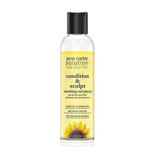 JANE CARTER SOLUTION Condition & Sculpt Smoothing Curl Prep Gel (8oz) - Soft Hold, Smoothing, Moisturizing