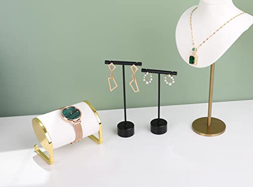 Gemeshou White Velvet Bracelet Displays For Selling, Bangle Organizer And Storage For Show, Watch Holder Stand Gold Jewelry Holder【White 】 #TOP4