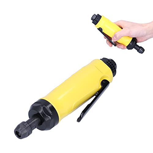 Mini Pneumatic Grinder Portable Mini Air Angle Die Grinder 1/4 Air Inlet Pneumatic Engraving Machine Air Grinding Tool 22000rpm Pneumatic Grinder