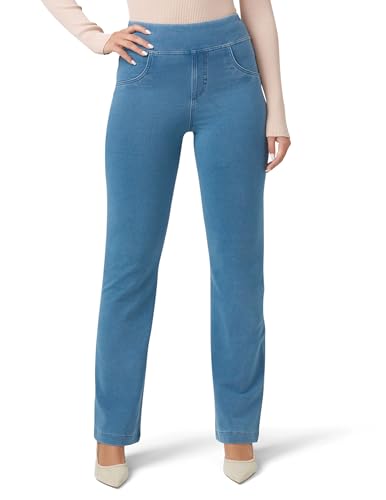 HUE Women's Super Soft Stretch High Rise Denim Leggings, No Side Seams