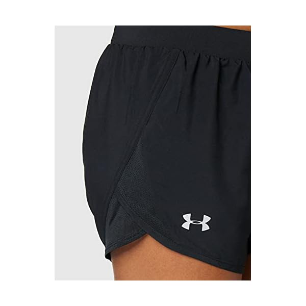 Under-Armour-Womens-Fly-By-20-Running-Shorts Under Armour Womens Fly By 2.0 Running Shorts , Black (001)/Black , X-Large