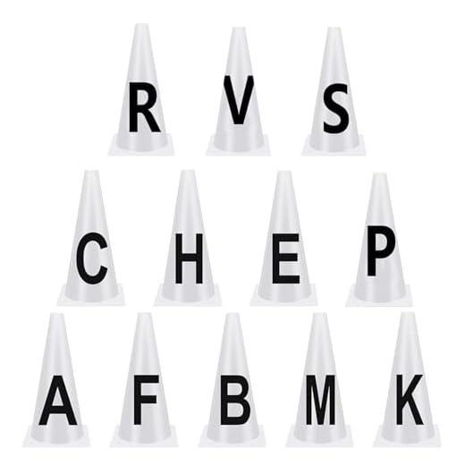 Set of 12 Durable Sports Training Cones