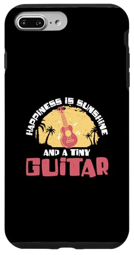 Happiness Is Sunshine And A Tiny Guitar �ʔ����E�N�����t�� �X�}�z�P�[�X iPhone 7 Plus/8 Plus �p
