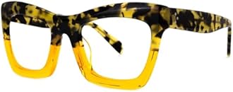 Zeelool Stylish Vintage Oversized Square Glasses for Women with Non-prescription Clear Lens Benitez ZWA035804