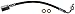 Dorman H620530 Rear Passenger Side Brake Hydraulic Hose Compatible with Select Infiniti Models