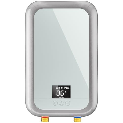 Tankless Water Heater Electric 4500W Instant Hot Water Heater Under Sink, Point of Use Water Heaters with Digital Display for Kitchen Bathroom by Nessxa - Used condition - US$41.53