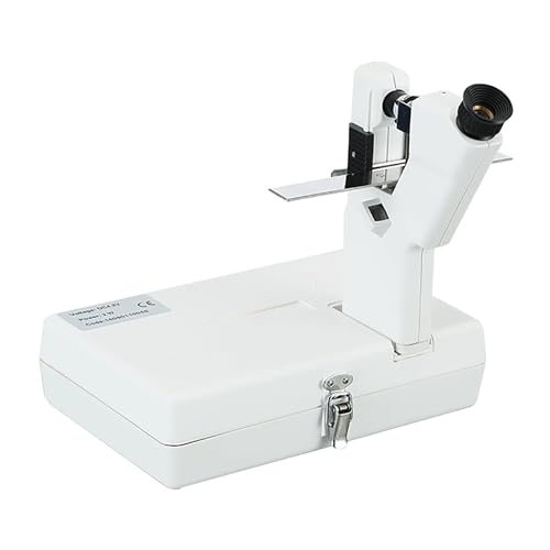 Lensómetro Manual, Focimetro Portátil De Mano con Perilla De Ajuste De Lectura, Rango De Medición De Ocular/Lente: 0-±15D/Grados Precisos, para Lentes De Diámetro 20-80 Mm