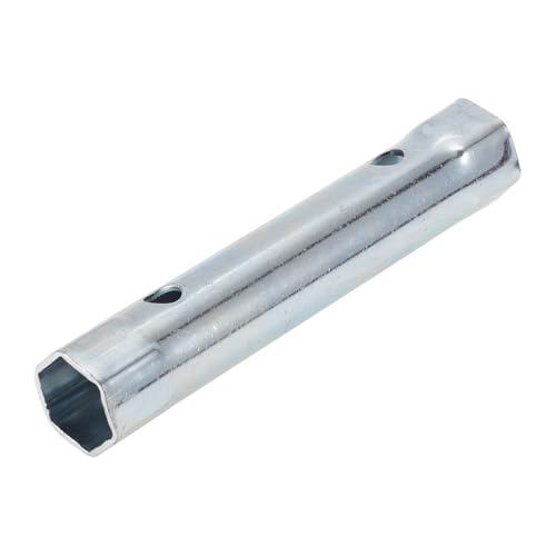 HEROFFIX 1 Pcs Spark Plug Socket Wrench Durable Spanner Socket Remover 125x24mm Silver Tone High Carbon Steel Hexagon 18mm,19mm for Car Motorcycle Lawn Mower